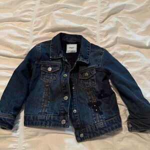 Mayoral lined Denim Jacket with floral Embroidery